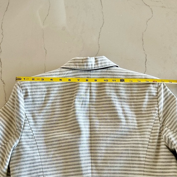 EUC Merona Target 🎯 Striped Cotton Preppy Casual/Business Workwear Blazer - Picture 7 of 14